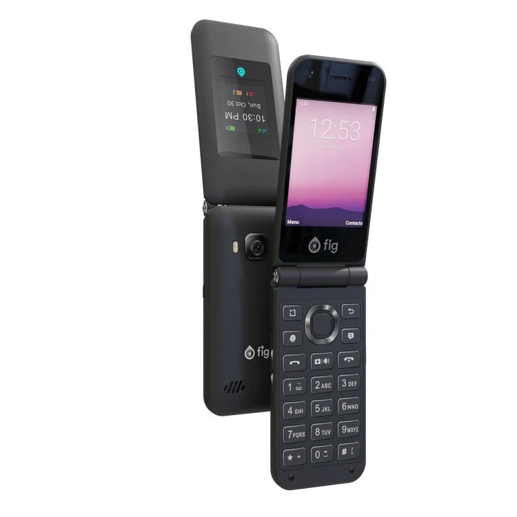 FIG Mini Kosher Flip Phone with Waze, Weather, and Touch screen